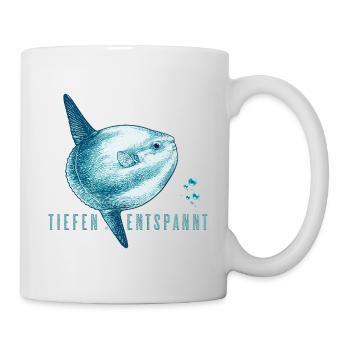 Profondément détendu – Mola Mola Sunfish - Mug blanc - blanc - Droite