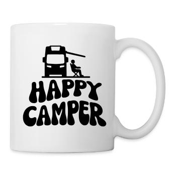Campeur heureux - Mug blanc - blanc - Droite