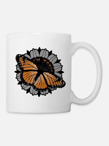 Beauté toxique – Art du papillon monarque - Mug blanc - blanc