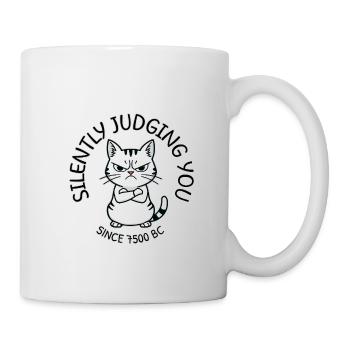 Cat Judge Since 7500 BC - Mug - white - Right