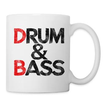 Drum & Bass / Musique du groupe Drum & Ass Drummer - Mug blanc - blanc - Droite