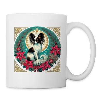 Papillon Halo Weihnachtskreis - Tasse - Weiß - Rechts