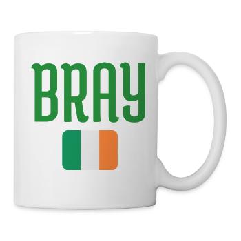 Drapeau d’Irlande de Bray - Mug blanc - blanc - Droite