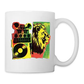 Roots Reggae Soundsystem - Tasse - Weiß - Rechts