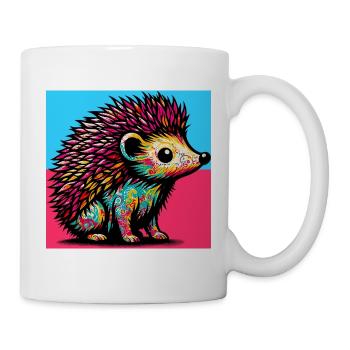 hérisson - Mug blanc - blanc - Droite