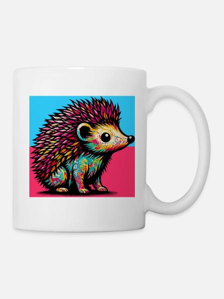 Igel - Tasse - Weiß