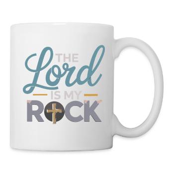 Le Seigneur est mon Rock Motif croix chrétienne Jésus - Mug blanc - blanc - Droite