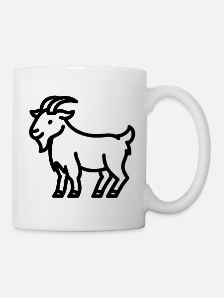 Ziege - Tasse - Weiß