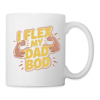 Je fléchis mon corps de papa - Drôle de père et design de fitness - Mug blanc - blanc - Droite