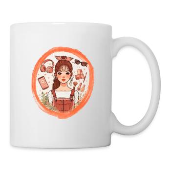 Teenager and her lifestyle - Mug - white - Right