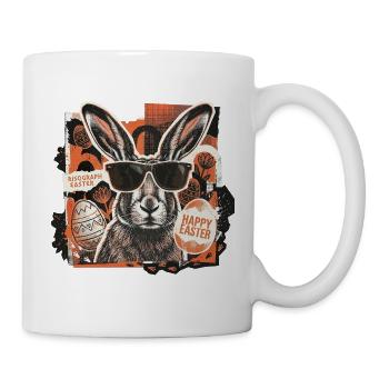 Ostern Vintage Retro Osterhase Sonnenbrille - Tasse - Weiß - Rechts