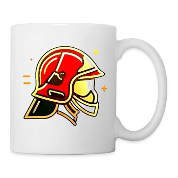 Firefighter helmet - Mug - white - Right