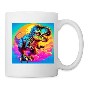 Dinosaurier - Tasse - Weiß - Rechts