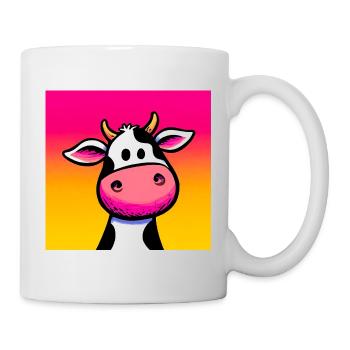 Kuh - Tasse - Weiß - Rechts