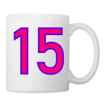 15. 15 YEARS. 15th ANNIVERSARY. 15 YEAR ANNIVERSARY. - Mug - white - Right