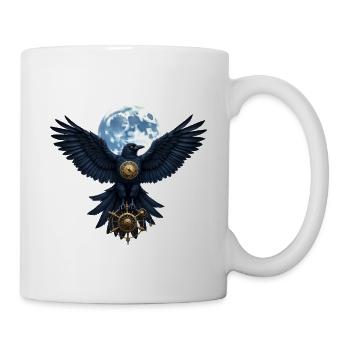 Steampunk Luna Raven with Rudder - Mug - white - Right