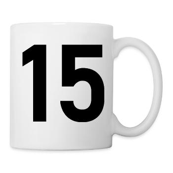 15. 15 ANS. 15e ANNIVERSAIRE. ANNIVERSAIRE 15 ANS. - Mug blanc - blanc - Droite