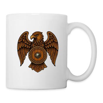 Holzadler Wappenschild - Tasse - Weiß - Rechts