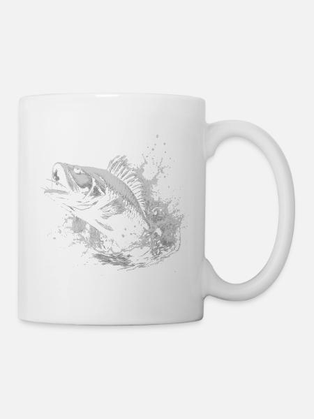 Karpfen Angler - Tasse - Weiß