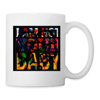 Portrait géométrique coloré - Mug blanc - blanc - Droite