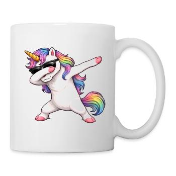 Dabbing Einhorn - Tasse - Weiß - Rechts