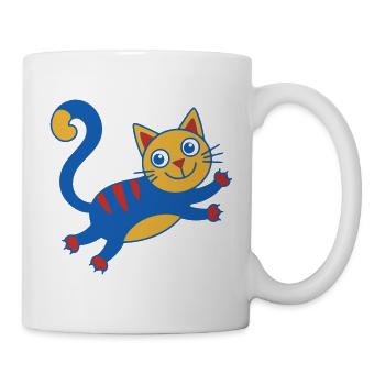 Colorful Cat Magic Leap - Mug - white - Right