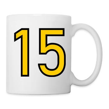 15. 15 ANS. 15e ANNIVERSAIRE. ANNIVERSAIRE 15 ANS. - Mug blanc - blanc - Droite