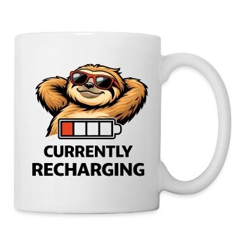 Sloth Chill Battery Tee - Tasse - Weiß - Rechts