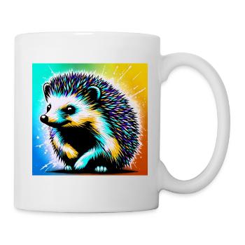 hérisson - Mug blanc - blanc - Droite