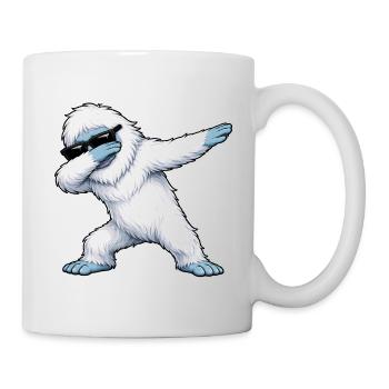 Tamponnement de Yéti - Mug blanc - blanc - Droite