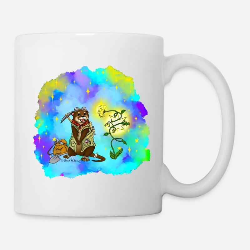 Stern-Sucher Otter - Tasse - Weiß