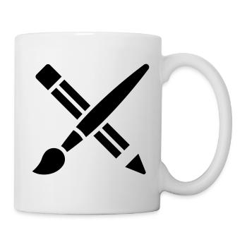 Brush, Pencil, Crafting, Art Icon - Mug - white - Right