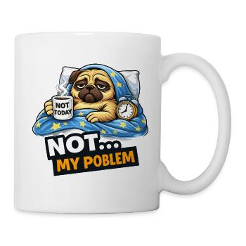 Not Today Pug Cozy Meme - Mug - white - Right