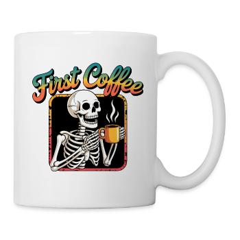 First Coffee Skeleton - Mug - white - Right