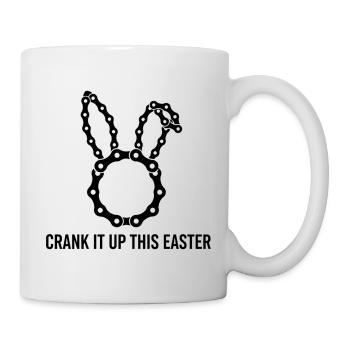 Easter Bunny Bike Chain Crank It Up - Mug - white - Right