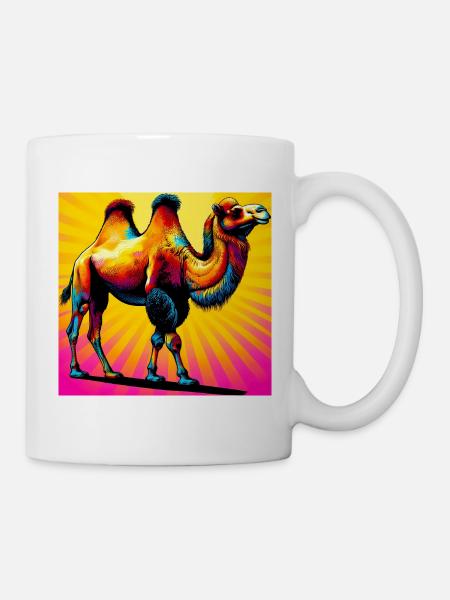 Kamel - Tasse - Weiß