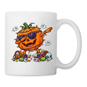 Tapoter des enfants de citrouille, garçons tout-petits, drôle - Mug blanc - blanc - Droite