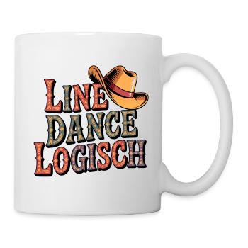 Line Dance Logisch - Tasse - Weiß - Rechts
