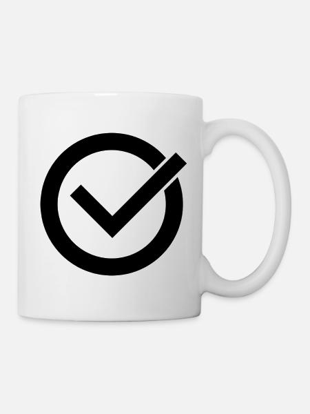 Kreuzzeichen - Tasse - Weiß