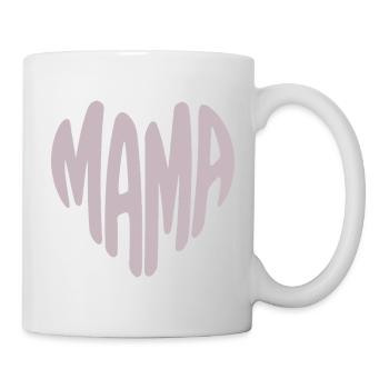 Mom Heart Typography - Mug - white - Right