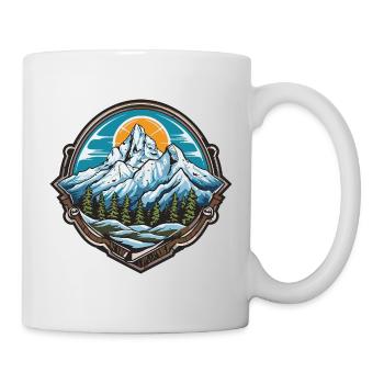 Monts du Crépuscule alpin - Mug blanc - blanc - Droite