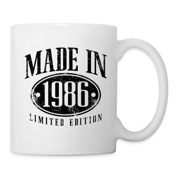 Cadeau d’anniversaire vintage vintage 1986 fabriqué en 1986 - Mug blanc - blanc - Droite