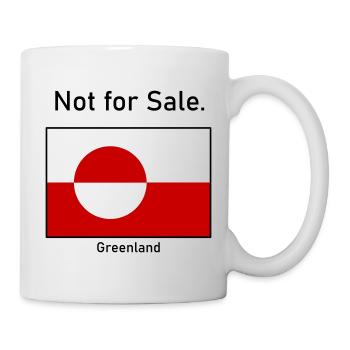 Not for Sale - Greenland Grönland Flagge Flag - Tasse - Weiß - Rechts