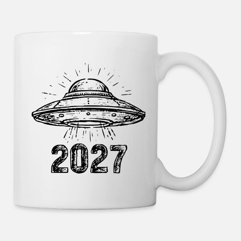 Spaceship black - Mug - white