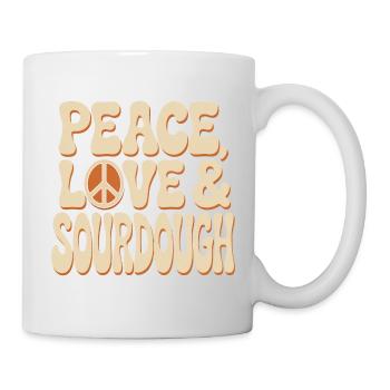 Peace Love Sourdough - Mug - white - Right