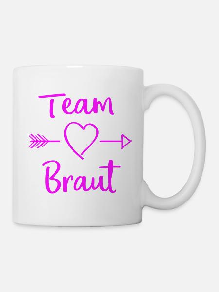 team_braut- - Tasse - Weiß