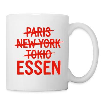 Essen Ruhrpott, Ruhrgebiet City Shirt, hoodie, Cap - Tasse - Weiß - Rechts