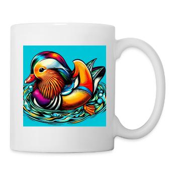 Mandarin duck - Mug - white - Right
