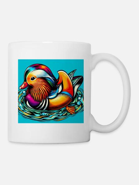 Mandarinente - Tasse - Weiß