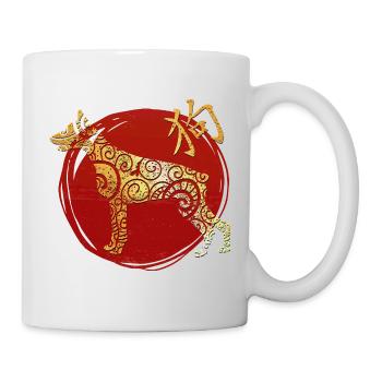 Dog Chinese Zodiac Horoscope - Mug - white - Right